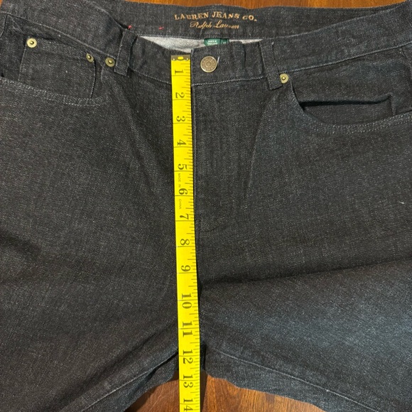 Lauren Jeans Co Ralph Lauren Womens Classic Straight Jeans Size 14 Black Casual - Picture 7 of 8
